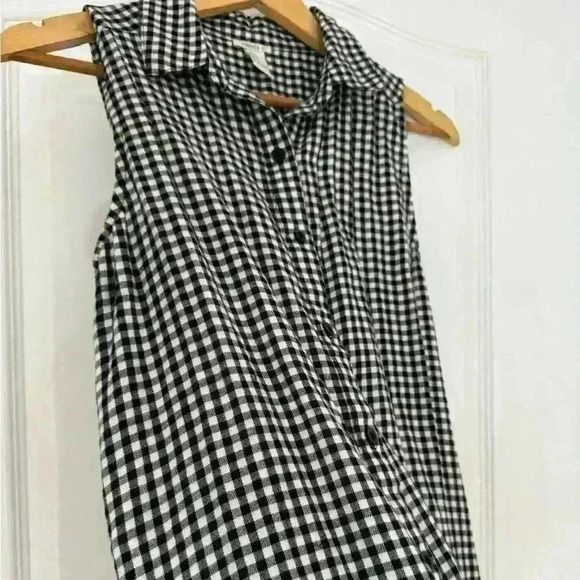 Forever 21 Stylish Longline Vest | Jacket | No sleeve | Checkered - Picture 2 of 6